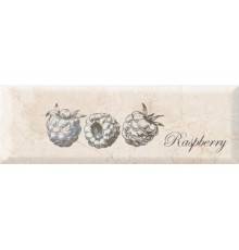 Декор Monopole Ceramica Mistral Fruit Raspberry глянцевый 10х30