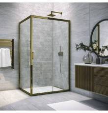 Душевой уголок Vegas Glass ZP+ZPV Tur Novo h1900 120*80 05 01 профиль бронза, стекло прозрачное