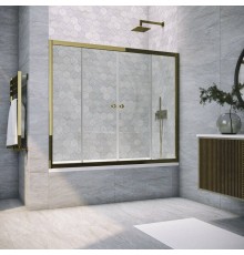 Шторка на ванну Vegas Glass Z2V Tur Novo 150 05 01 профиль бронза, стекло прозрачное