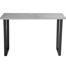 Обеденный стол Woodville Лота Лофт 140x80 см, бетон, матовый черный