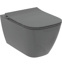 Унитаз подвесной Ideal Standard I Life B T533058 безободковый, с микролифтом, технология RimLS+, серый