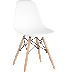 Комплект стульев Stool Group Eames DSW разборный каркас, белый 4 шт