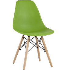 Комплект стульев Stool Group Eames DSW разборный каркас, зеленый 4 шт