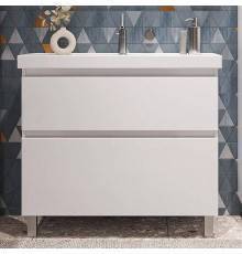 Тумба с раковиной SanStar Riana 90 напольная, белая