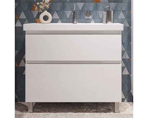 Тумба с раковиной SanStar Riana 90 напольная, белая