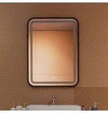 Зеркало Silver Mirrors Мальта Лофт 60х80 с подсветкой, черное