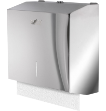 Диспенсер бумажных полотенец Laima Inox H3 V-сложения, зеркальная нержавеющая сталь