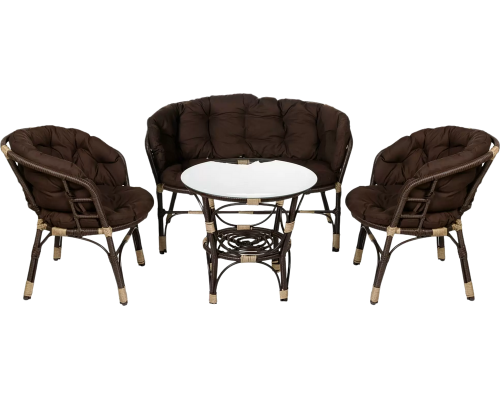 Комплект садовой мебели BiGarden Багама 3+1 коричневый