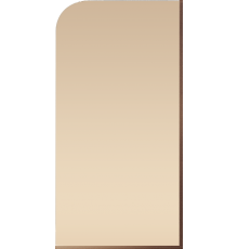 Шторка на ванну Maybahglass MGV-147-2у 64x140, профиль бронза, стекло бронза