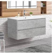 Тумба под раковину BelBagno Albano-Cer 105 подвесная, cemento verona grigio