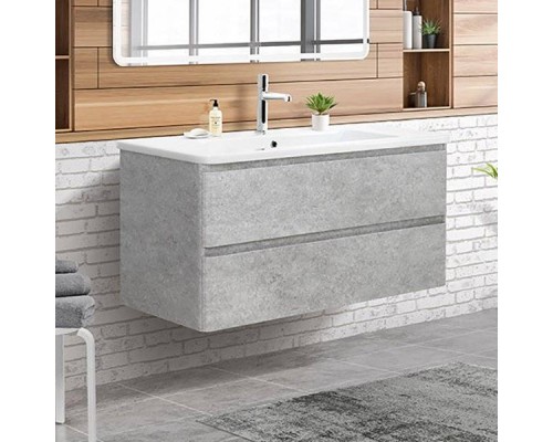 Тумба под раковину BelBagno Albano-Cer 105 подвесная, cemento verona grigio
