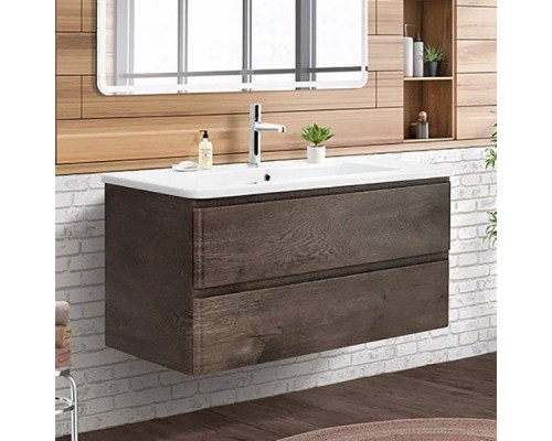 Тумба под раковину BelBagno Albano-Cer 105 подвесная, robere nature grigio