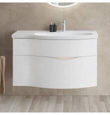 Тумба под раковину Kerama Marazzi Riva 100, правая подвесная, белая матовая