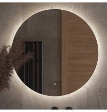 Зеркало круглое Defesto Opti DF 2845S 80 с LED-подсветкой, 4500К, сенсорный выключатель
