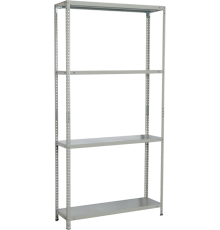 Стеллаж BRABIX MS KD 180х30х70-4 серый