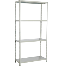 Стеллаж BRABIX MS KD 180х40-4 100х40 см, серый