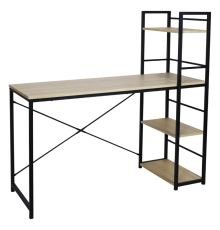 Письменный стол BRABIX Loft CD-005 120х52 см, дуб натуральный, ножки черные