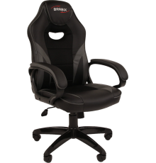 Игровое кресло BRABIX Accent GM-161 черное, серое