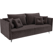 Диван Mebel-Ars Вашингтон бархат шоколадный star velvet 60 coffee