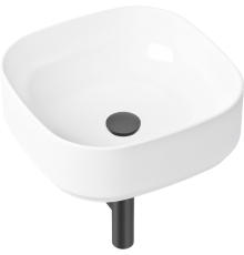 Раковина Lavinia Boho Bathroom Sink Slim 21520244 с сифоном и донным клапаном, черный матовый