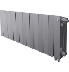 Радиатор биметаллический Royal Thermo Piano Forte 300 VDR80 16 секций, межосевое расстояние 8 см, silver satin