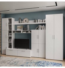 Стенка для гостиной Mebel-Ars Мальта белая