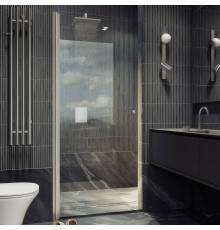 Душевая дверь в нишу Maybahglass MGD-803-5 80 см, профиль хром матовый, стекло прозрачное