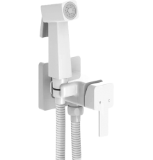 Гигиенический душ Elghansa Concealed 22Q0017-White (Set-112) со смесителем, белый, С ВНУТРЕННЕЙ ЧАСТЬЮ