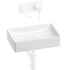 Комплект Wellsee Pure BY 201002540 С ВНУТРЕННЕЙ ЧАСТЬЮ, глянцевый белый, матовый белый, 4 в 1