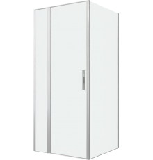 Душевой уголок Allen Brau Priority 90x90, профиль серебро браш, стекло прозрачное