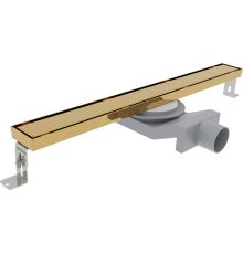 Душевой трап (лоток) Plumberia Selection PSL Linear 90 см, золото 24К