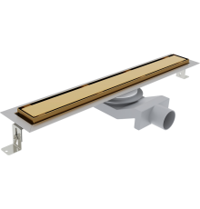 Душевой трап (лоток) Plumberia Selection PST In-Tile 90 см, золото 24К