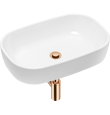 Раковина Lavinia Boho Bathroom Sink 21520011 с сифоном и донным клапаном, розовое золото
