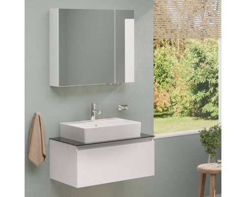 Мебель для ванной комнаты VitrA Nuo 80 подвесная, глянцевая белая Мебель для ванной комнаты VitrA Nuo 80 подвесная, глянцевая белая