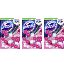 Набор Domestos Power 5 туалетный блок для унитаза, ледяная магнолия дуо 2х55 г, 3 шт.