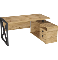 Компьютерный стол Калифорния Хардвиг СР01 R 150х75 см, дуб вотан