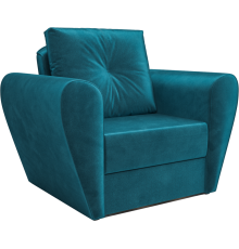 Кресло-кровать Mebel-Ars Квартет бархат сине-зеленый star velvet 43 black green
