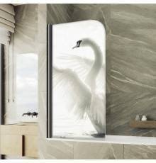 Шторка на ванну Maybahglass MGV-928-ФП003-6 60 см, профиль черный