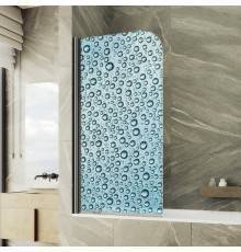 Шторка на ванну Maybahglass MGV-929-ФП011-6 70 см, профиль черный
