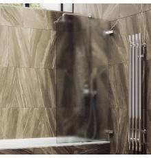 Шторка на ванну Maybahglass MGV-648-4 40 см, профиль хром, стекло сатин