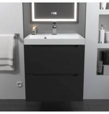 Тумба с раковиной Uperwood Tanos New 50 подвесная, черная