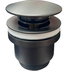 Донный клапан для раковины Haiba HB64-3 оружейная сталь