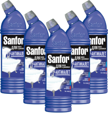 Набор Sanfor Средство для ванн Sanfor Антиналет 0,75 л, 5 шт