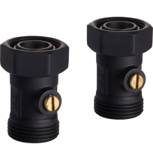 Узел нижнего подключения Royal Thermo 3/4"x3/4" евроконус, прямой, черный