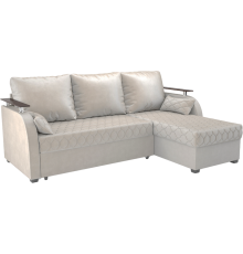 Угловой диван Mebel-Ars Токио бархат star velvet 6 light beige
