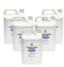 Набор Grass Средство для мытья пола Grass Floor Wash Strong щелочное, 5 л 5 шт