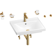 Комплект Wellsee FreeDom 201006973 глянцевый белый, золото, 9 в 1