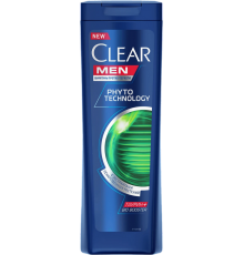 Шампунь Clear Men Phytotechnology увлажняющий, для всех типов волос, для ежедневного применения, 400 мл