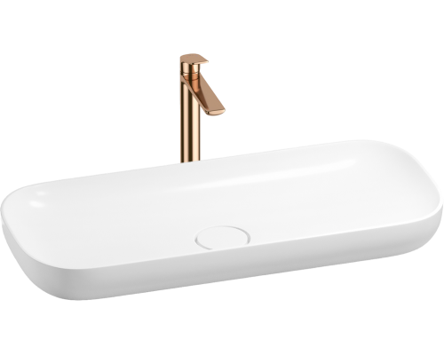 Комплект Wellsee Croquis 201000594 глянцевый белый, розовое золото, 2 в 1