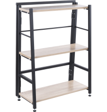 Стеллаж BRABIX Smart SH-006 61х30 см, дуб сонома, черный